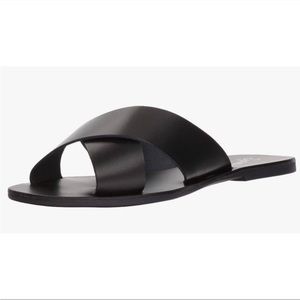 Seychelles flat black criss cross sandals size 7.5
